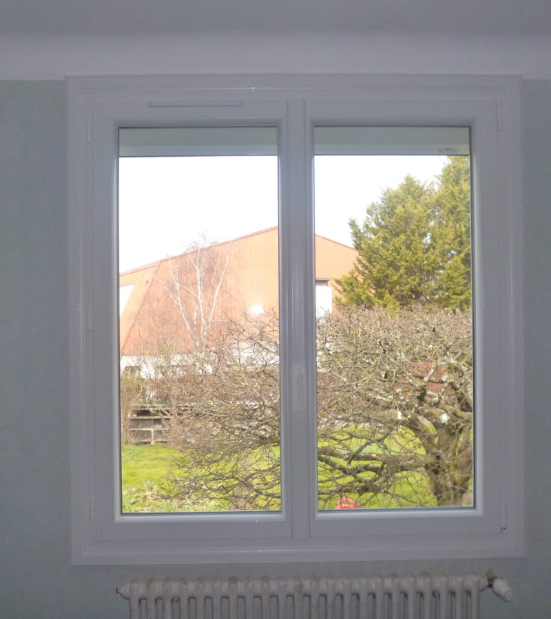 Fenêtre PVC pose en rénovation sur dormant existant