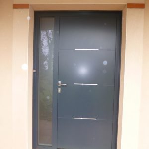 Porte d'entrée avec fixe latéral fabricant Sopac