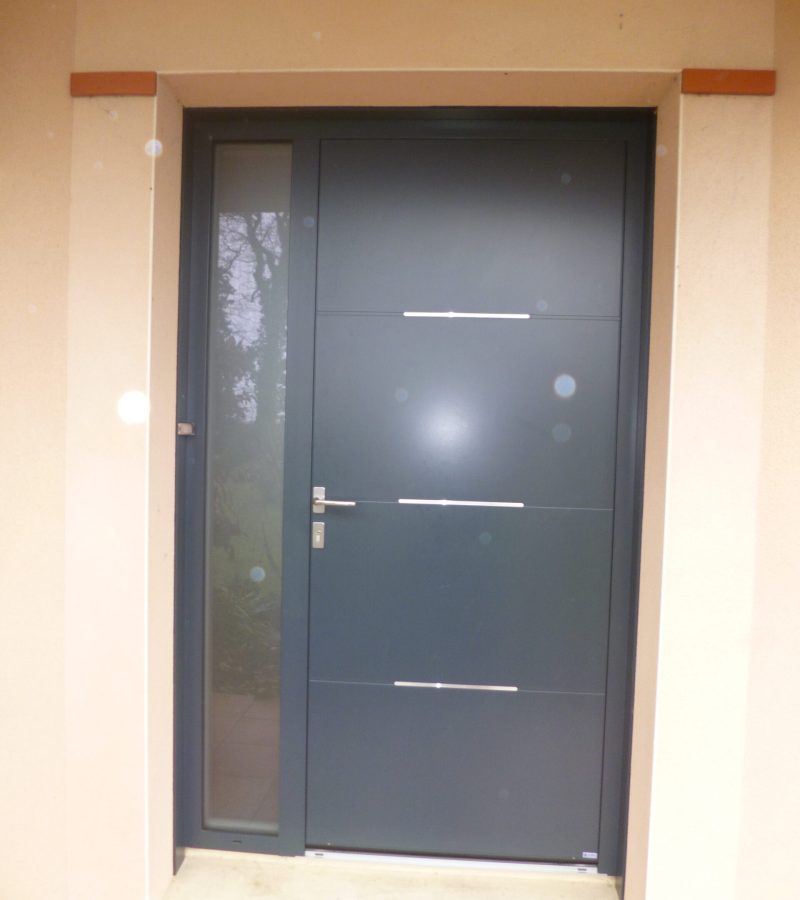 Porte d'entrée avec fixe latéral fabricant Sopac